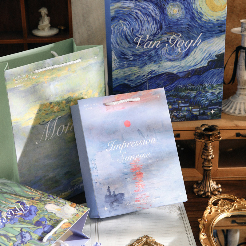 Bolsa de regalo Mr. Paper Serie Renacimiento romántico Arte de alto valor Ilustración Bolsa de regalo Bolso de regalo Bolso de mano Bolso de mano