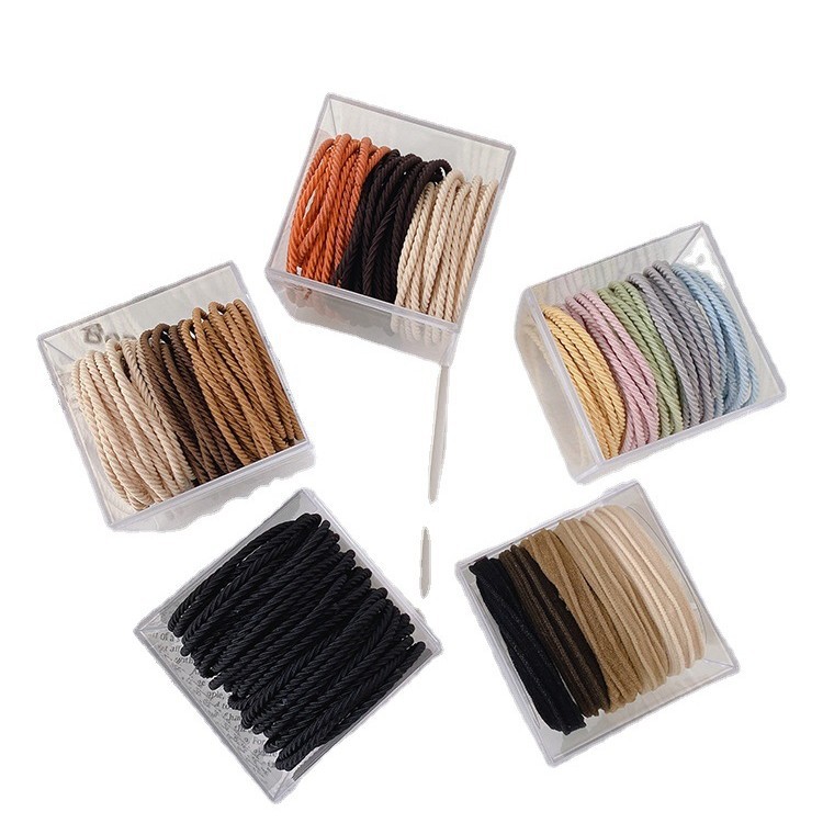 Banda de pelo de alta calidad cuerda de pelo 2022 nuevo estilo cuerda de pelo de las mujeres cubierta de cuero lazo de pelo banda de goma anillo de goma tocado Mori belleza de hadas