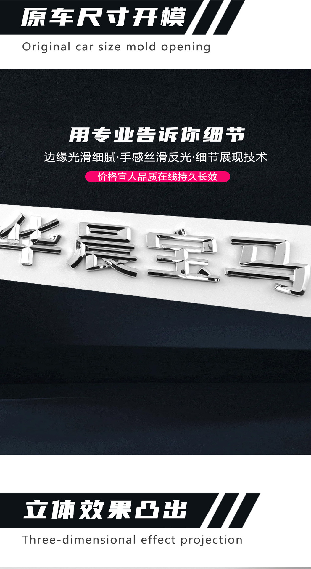 Suitable for BMW 5 series modified 1 series 2 series 3 series 4 series 6 series 7 series 525li digital standard car rear tail standard displacement sticker