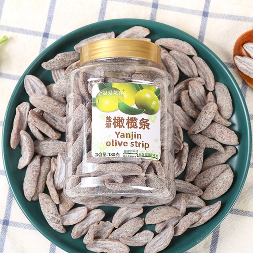 Dried olives Hong Kong Golden Crown Alike Yanjin olive strips 180g canned candied fruits dried fruit snacks wholesale