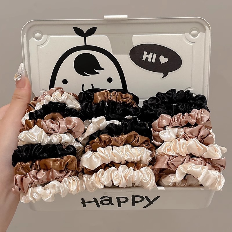 Cuerda para la cabeza para mujer, banda elástica y duradera, cuerda para el cabello, sentido de alta calidad, lazo para el cabello del intestino delgado francés, accesorios para el cabello, funda de cuero para adultos