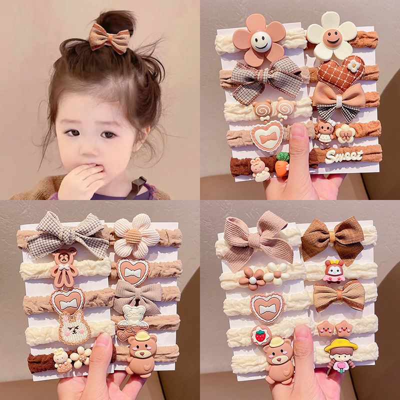 Nueva banda de goma para niños de otoño e invierno cabeza de corbata femenina apariencia alta no duele pelo cuerda de cabeza gruesa