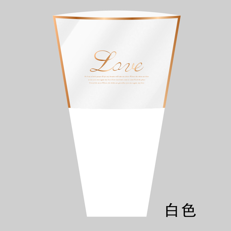 LOVE estampado multi-bolsa florista florística material de envoltura de flores impermeable OPP película impermeable bolsa de embalaje de flores