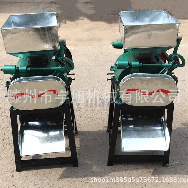 厂家供应小型大豆小麦挤扁机 对辊粮食破碎机