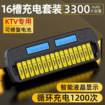 Delip 5 Battery Rechargeable suit 3300 Large Capacity KTV Microphone Battery 5 Ni-MH Rechargeable Battery