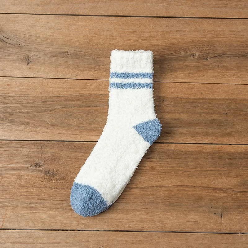 Coral velvet demi-season winter keep warm socks