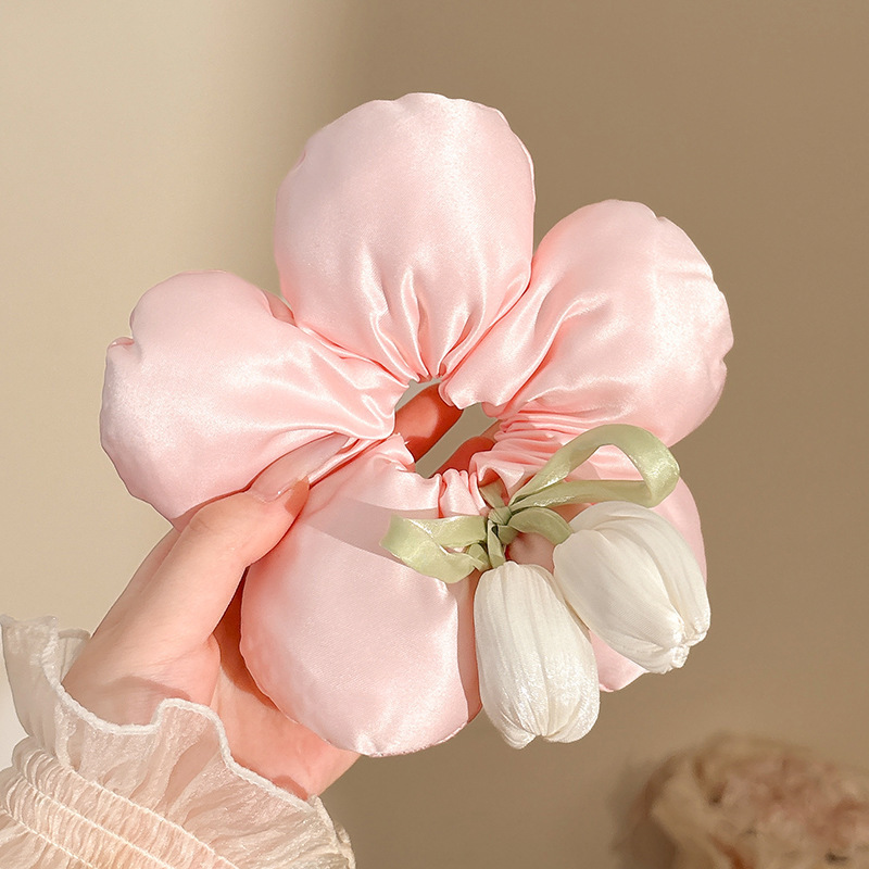 儿童花朵蝴蝶结大肠发圈女童可爱丸子头发绳女童头绳宝宝皮筋发饰|undefined
