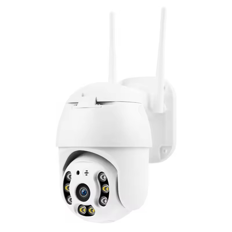 Cámara de monitoreo WIFI inteligente inalámbrica al aire libre a prueba de agua de control remoto doble luz de visión nocturna a color HD