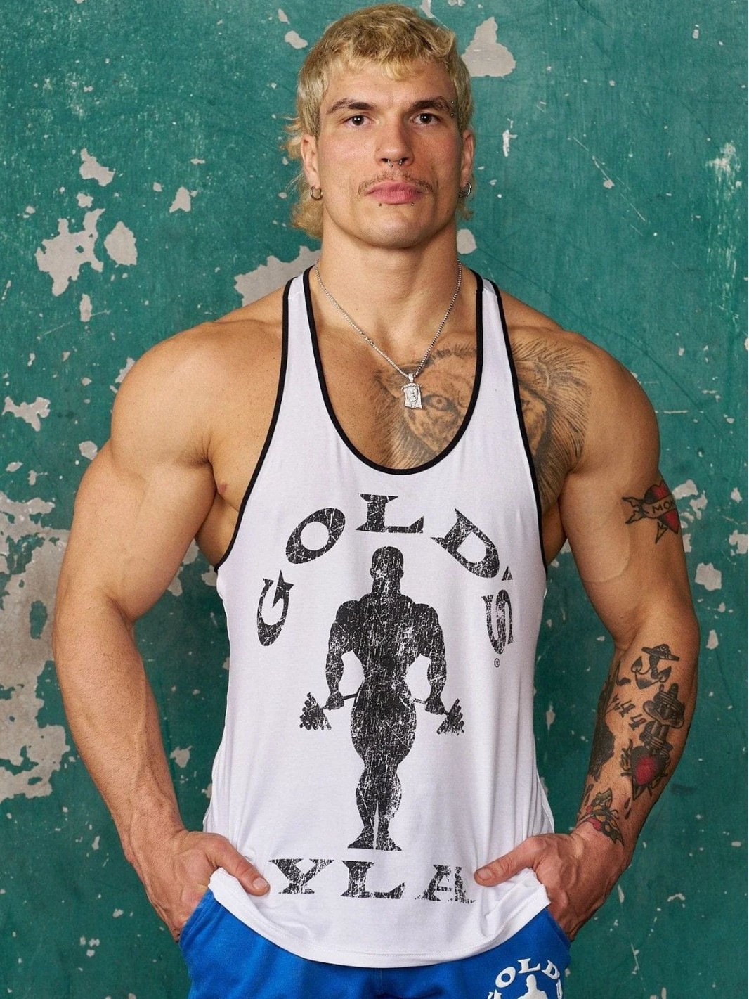 YOUNGLA新型男性ベスト屋外ランニングトレーニング運動フィットネス速乾通気綿プリント上着