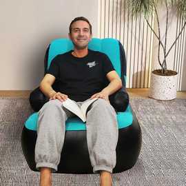 沙发椅带手臂孔便携式吹起BBL 升降垫枕后恢复坐姿阅读坐起来舒适