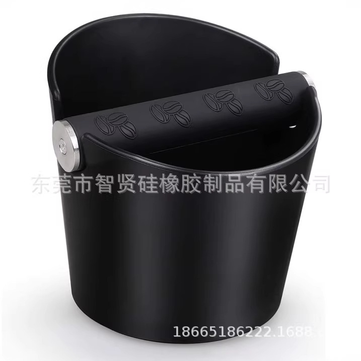 Coffee Grounds Knock Box for Home Use, Mini Grounds Container, Abs Non-Slip Bucket, Coffee Grounds Container, Anti-Drop Large Capacity Bucket