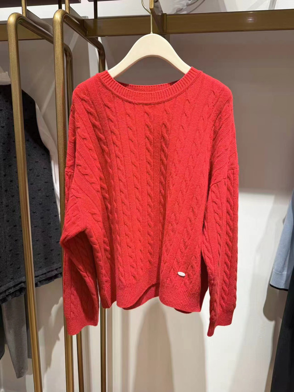 诗*L女装2025冬季新款休闲羊毛针织衫套头毛衣女上衣3GA132301|undefined