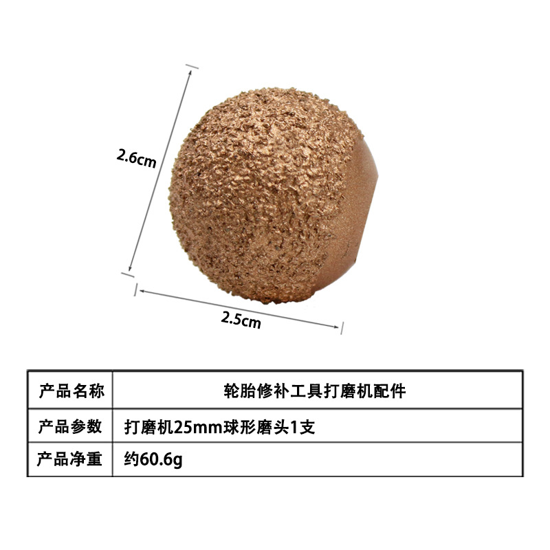 Cabeza de molienda neumática de alta velocidad de baja velocidad de aleación de acero de tungsteno muela tipo tazón reparación de neumáticos cabeza de molienda tamaño mediano grande
