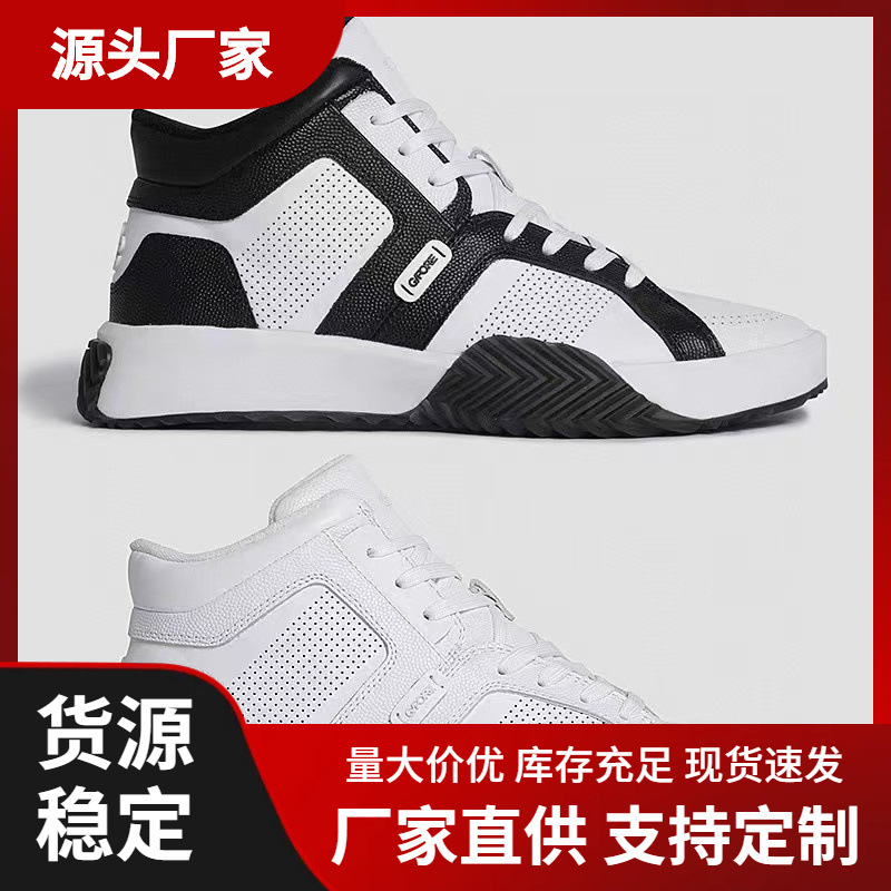 골프 여성용 미끄럼 방지 1층 소가죽 스포츠 신발 방수 통기성 편안한 하이탑 로우탑 여성용 운동화