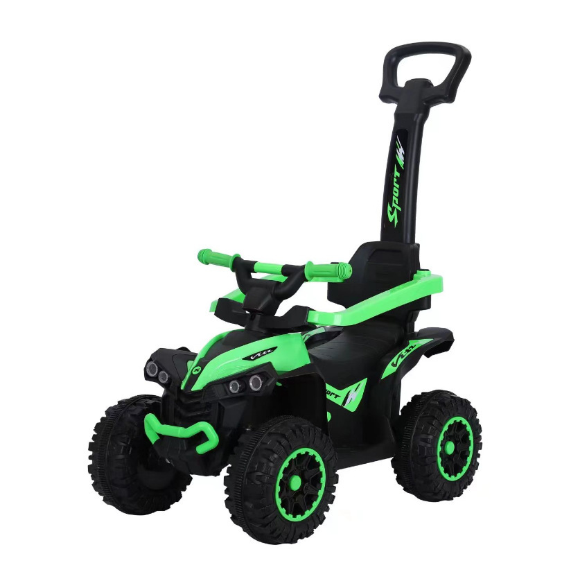 Coche eléctrico para niños, polea de cuatro ruedas, vehículo todoterreno, ATV 1-6, coche giratorio para bebés, coche de juguete