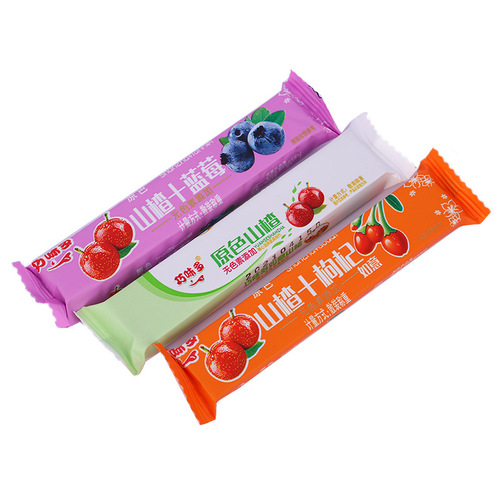 Manufacturer wholesale hawthorn strips fruity strips xylitol flavor blueberry wolfberry leisure office snacks for children and the elderly
