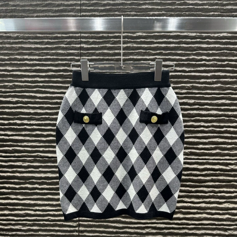 Demi-season classic cardigan, skirt, set