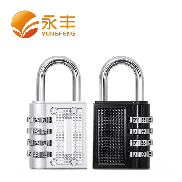 Portable travel suitcase lock, gym locker combination lock, student dormitory locker four-digit combination lock