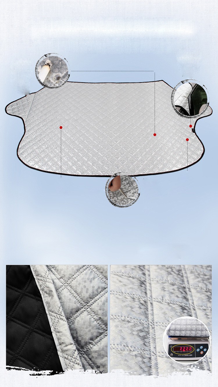 Car snow shield front windshield cover sun shield anti-frost shield cover sun protection car jacket car cover thickened anti-snow shield