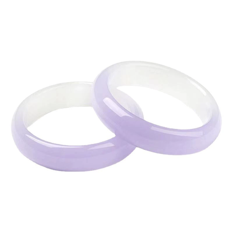 Purple emerald bracelet jade