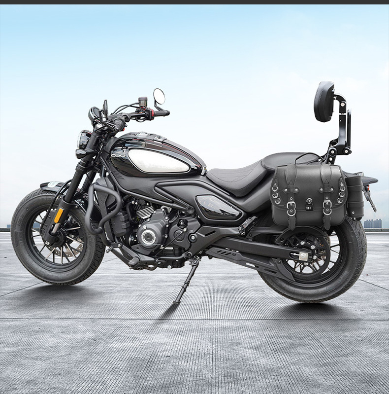 Suitable for Cfmoto 550Clc Bumper Folding Backrest Quick-Release Side Bag Rear Backrest Passenger Backrest Rear Rack Modification