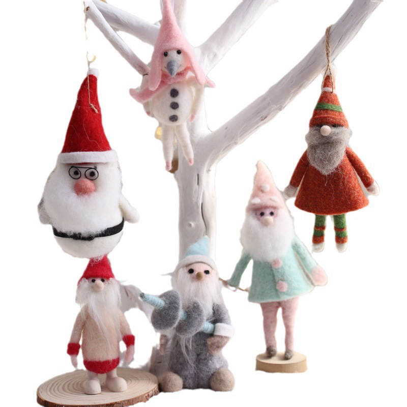 Mayorista Amazon Santa decora la escena muñeca creativa árbol de Navidad colgante decoración accesorios