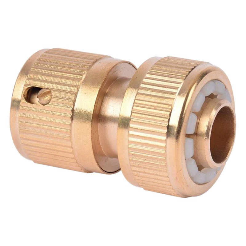 Производители поставляют медно-гальваническое 4-минутное быстрое соединение с прохождением воды 1/2 алюминиевого сплава водопроводное соединение ниппельного типа водяной пистолет разъем для водопроводной трубы