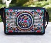 Ethnic square shoulder bag from Yunnan province, ethnic style, with embroidery