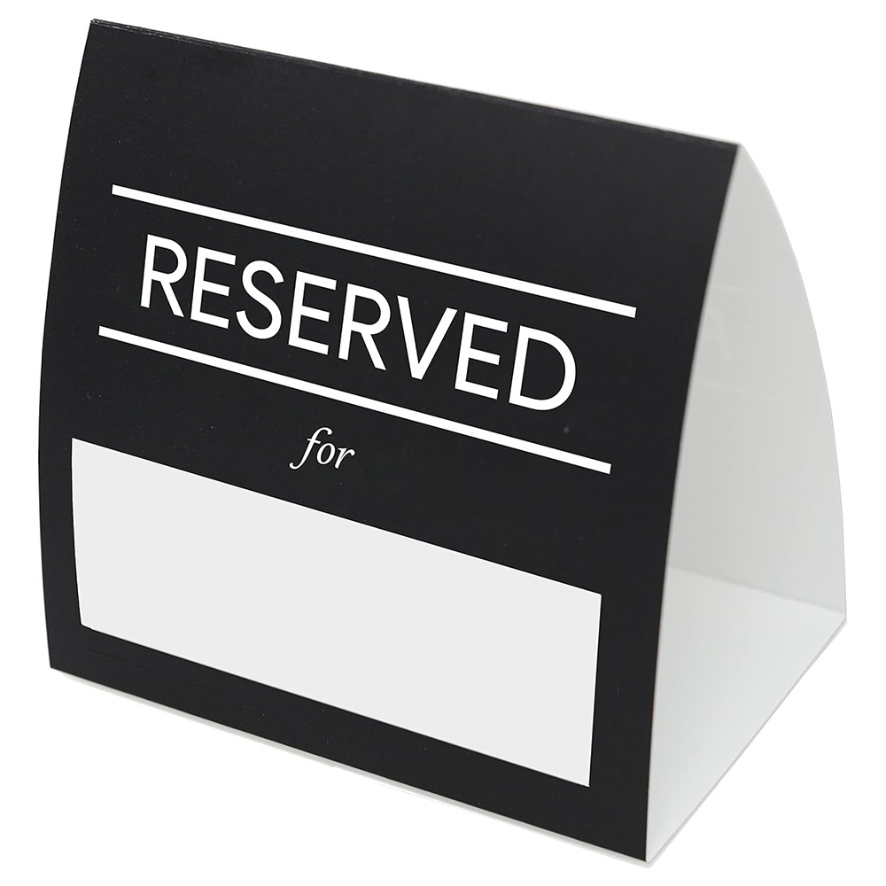 亚马逊热销可书写婚礼席位卡宴会帐篷留位卡Reserved card