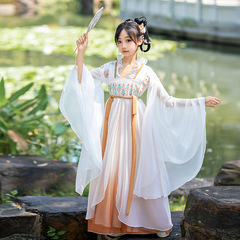 Children's Hanfu Costume Wholesale 2025 New Summer Chinese Style Children's Tang Suit Dress Wide Sleeve Ancient Style Ruqun