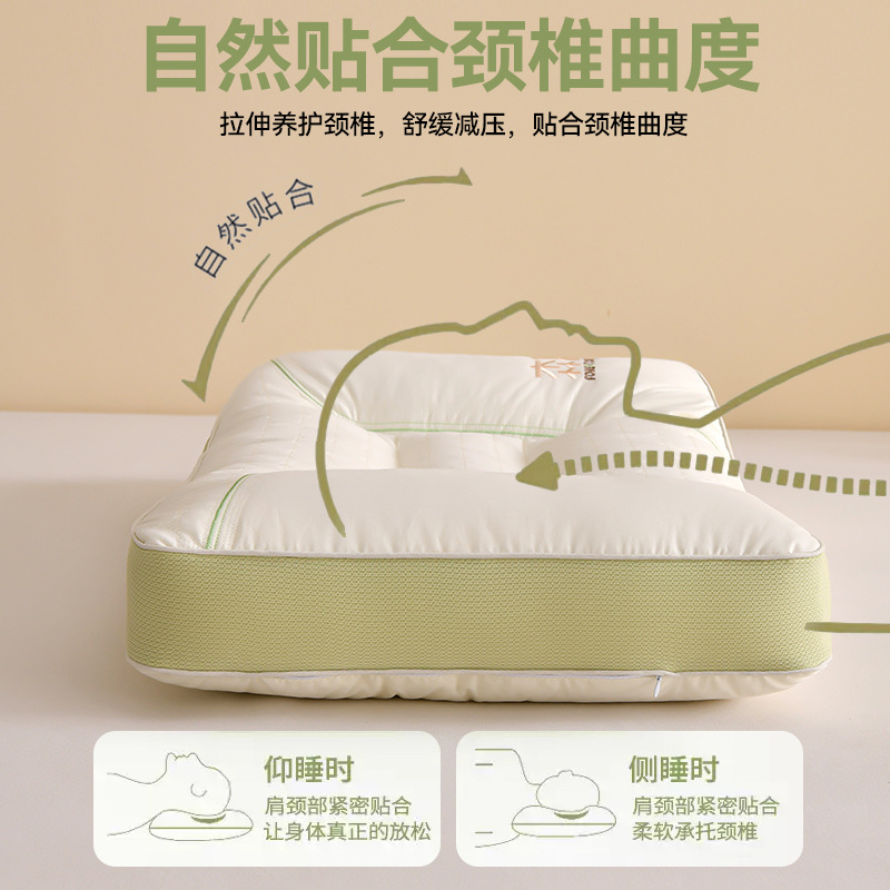 almohada para proteger la columna vertebral cervical y ayudar a dormir para adultos, un par de almohada para dormir cómodas para niñas, especialmente para dormitorios de estudiantes