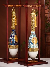 大毛笔景德镇陶瓷3.6斤散装空酒瓶创意酒壶艺术酒坛礼盒套装摆件