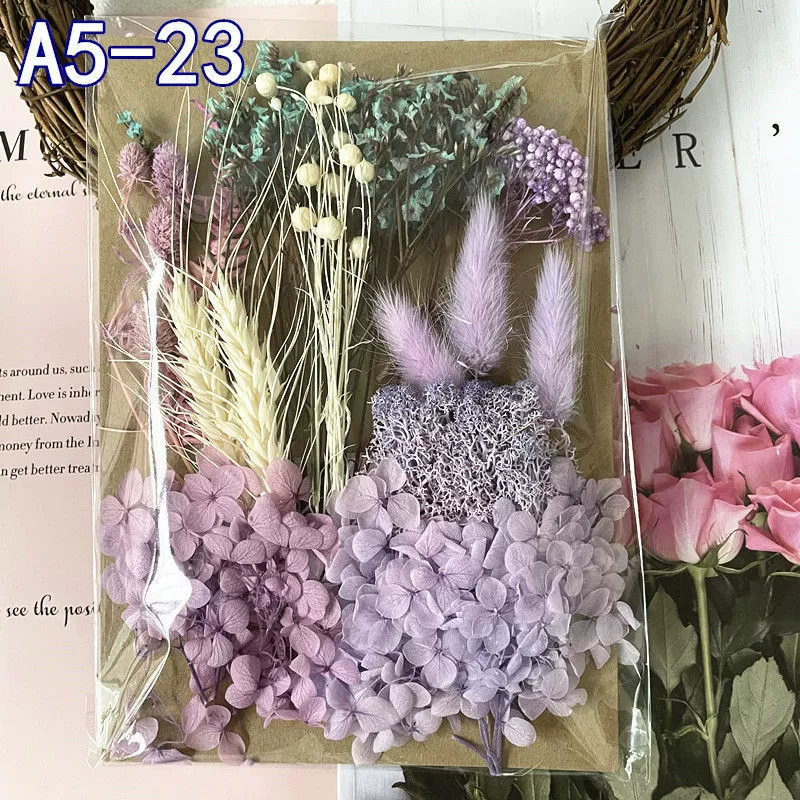 Materials set, postcard flower-shaped, handmade, bouquet, wholesale
