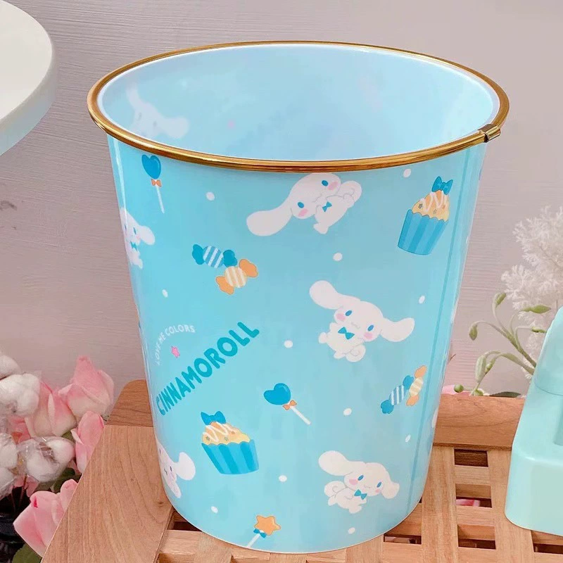 Милый пластиковый мусорный бак Melaeti Yugou Dog, для оформления спальни девушки, кухня, простой пластиковый корзина для мусора для гостиной/туалета