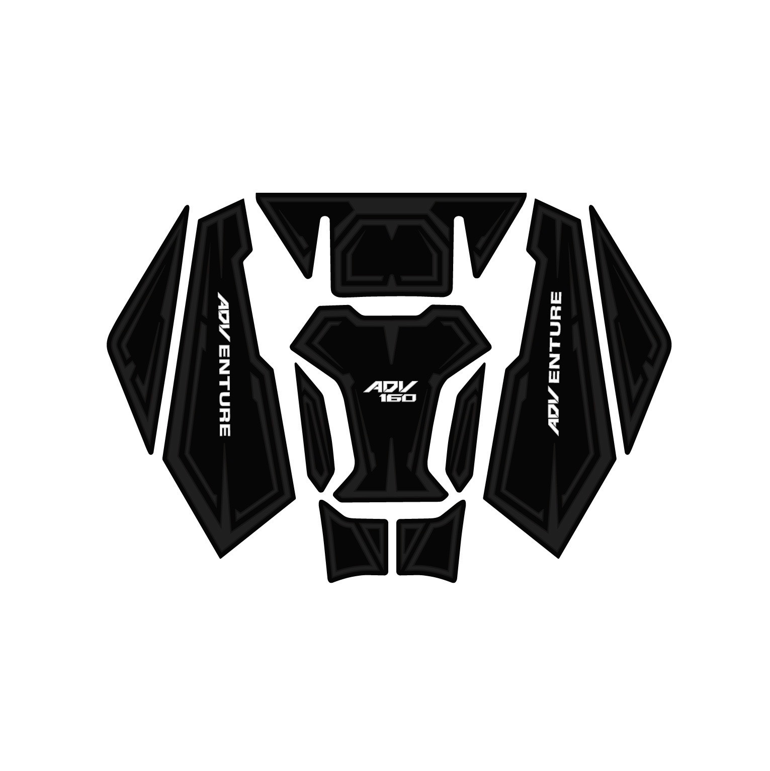 Suitable for Honda 22-24 Years Adv160 Motorcycle Modified Rubber Decorative Stickers Fuel Tank Stickers Cross-Border Factory Wholesale