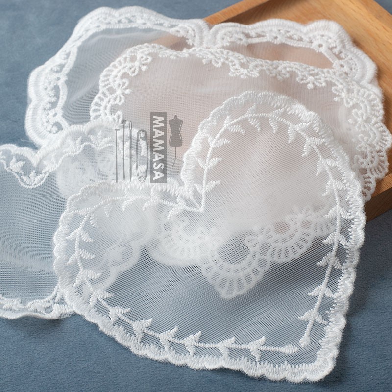简约单层网纱爱心蕾丝布贴  DIY手工服装辅料 加工底贴空白补丁