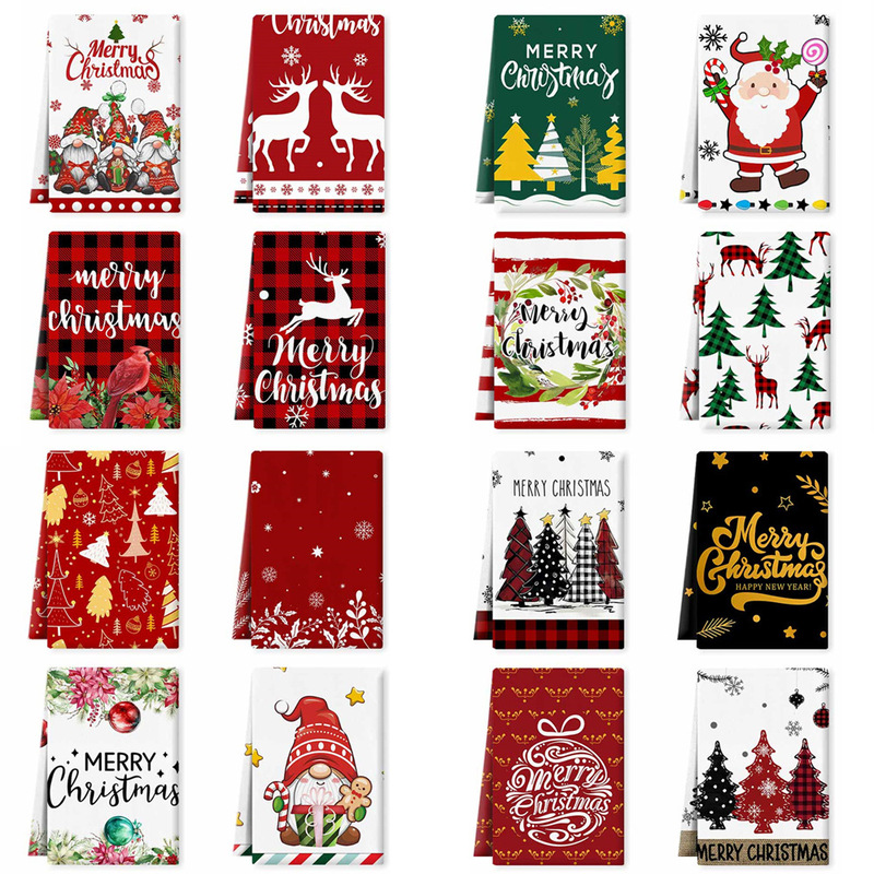 Christmas Microfiber Napkin Rag Christmas Printed Towel Dish Towel Kitchen Towel Hand Towel Tea Towel Christmas Microfiber Napkin Rag Christmas Printed Towel Dish Towel Kitchen Towel Hand Towel Tea Towel