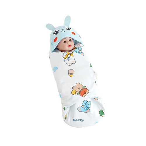 Newborn baby delivery room autumn and winter thickened newborn quilt baby sleeping bag anti-jump swaddle baby supplies