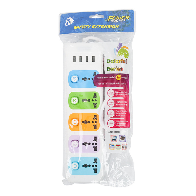 Exportación al por mayor de la oficina en el hogar multifunción enchufe de cableado estándar 110V pequeño enchufe británico y europeo opcional