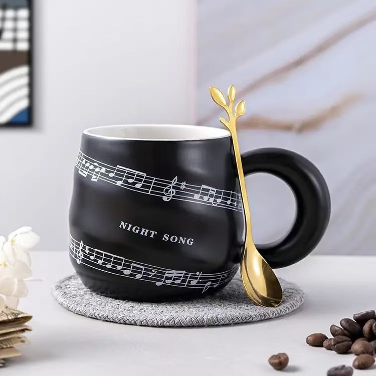 ネット赤朝食コーヒーマグカップグラデーション螺旋顔値かわいい牛乳カップ学生カップル陶磁器カップ|undefined