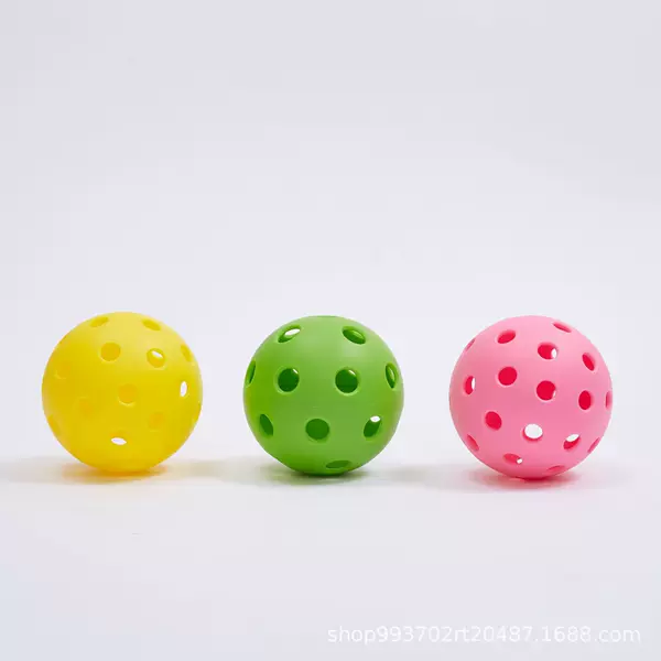 European and American Hot-Selling Pickleball Balls Made of Injection-Molded Pe, Ultra-Hard Training Balls with Holes, Supplied and Wholesaled by Manufacturers