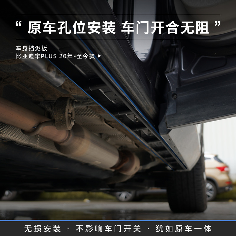 Txinrui adecuado para el guardabarros de carrocería BYD Song plus dm-iev modificado accesorios especiales para exteriores de barro a prueba de fugas