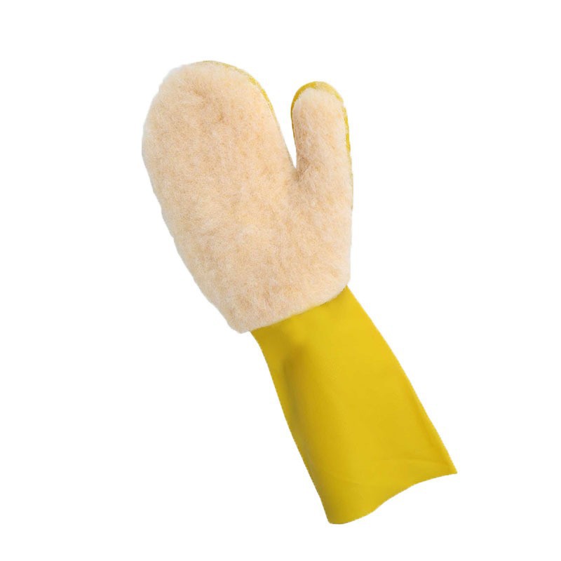 Guantes de limpieza de invierno para lavado de automóviles y curado de lana, guantes de látex de lana, procesamiento al por mayor de tela de lana doméstica