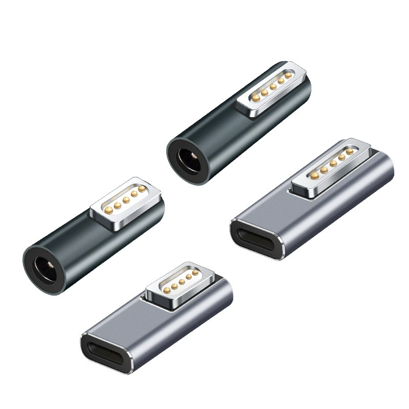 Адаптер Type-C к MagSafe 2/1, 5521,Female to T/L головка зарядки MacBook магнитная фиксация разъем Mac 100W
