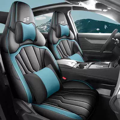 Modelə uyğun (Original) oturacaq örtükləri – Cushions 2025 Elite Luxury Ultimate - racing-blue-deluxe-edition-remarks-on-model-year-rear-row-half-package