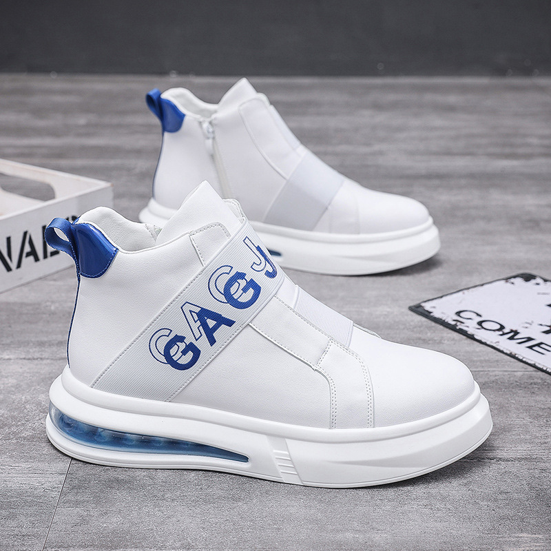 GAGJ Designer Brand Men's Shoes Color Stitching Four Seasons Universal High-top Board Shoes Air Cushion Big Sole Shock Absorption Comfortable Shoes
