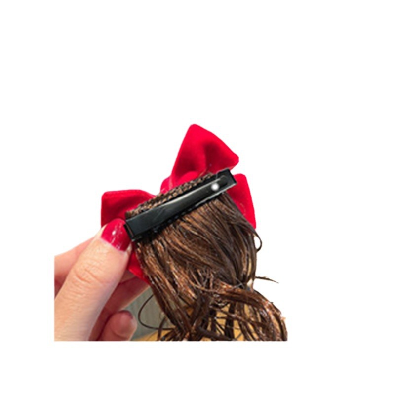 Bebé Año Nuevo de felicitación de Año Nuevo accesorios para el cabello nueva peluca horquilla niñas exquisitos accesorios para el cabello de Año Nuevo horquilla roja al por mayor