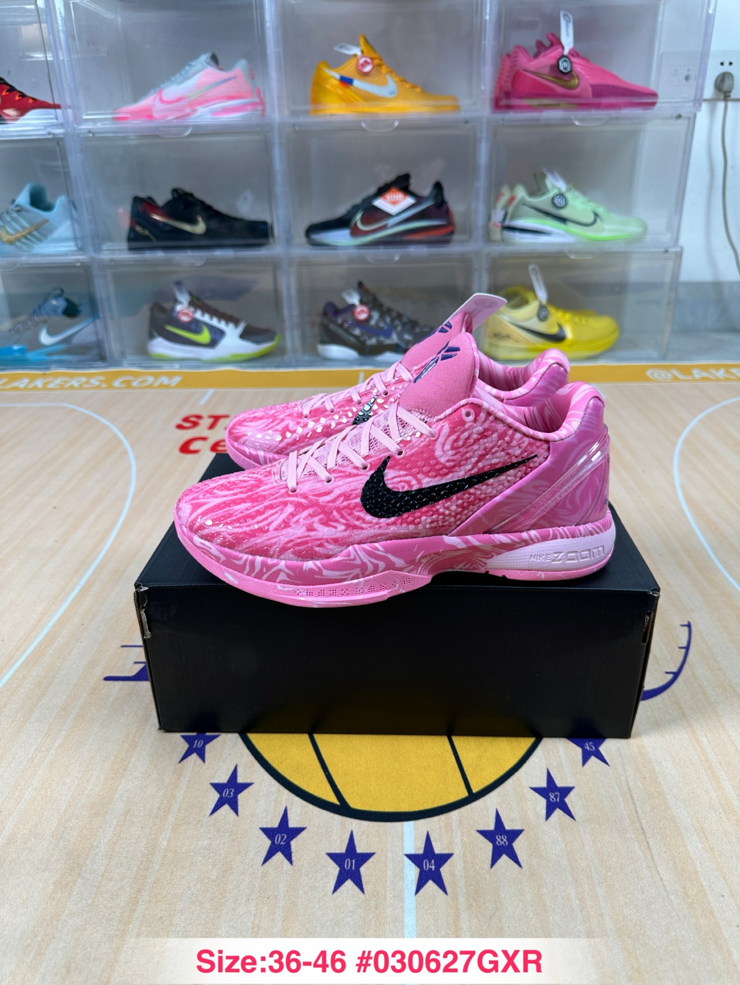 Zapatos Pitian versión original pura Kobe 6 generación zapatos de baloncesto Kobe 6 hornet azul tablero de carbono zapatos deportivos de combate real para hombres y mujeres