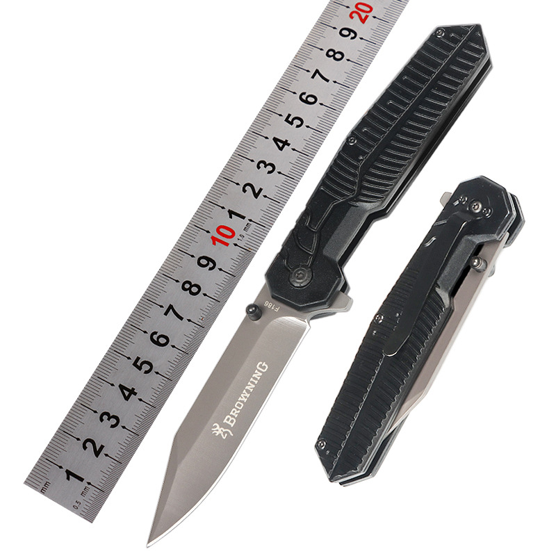 新款户外多功能折叠小刀56HRC高硬度折刀户外野营荒野求生割绳刀