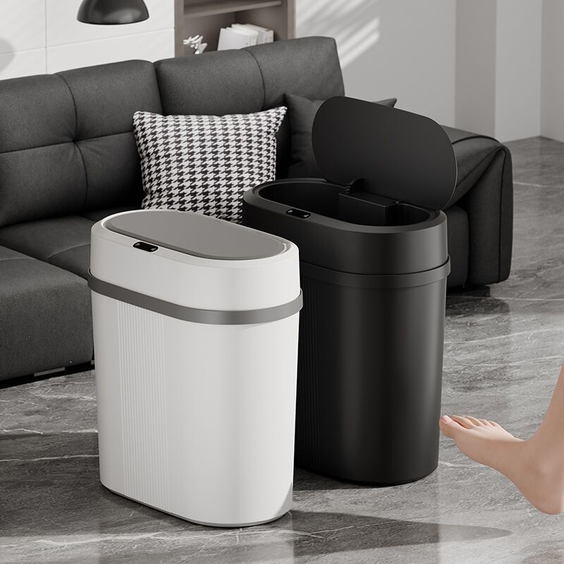 Smart Sensor Trash Can for Home Use in Living Room, Bedroom, Bathroom, with Lid, Waterproof, Large Capacity, Narrow Gap Trash Can Smart Sensor Trash Can for Home Use in Living Room, Bedroom, Bathroom, with Lid, Waterproof, Large Capacity, Narrow Gap Trash Can